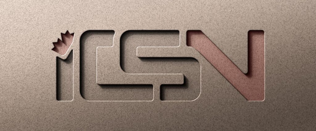 logo on a cardboard background